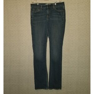Signature Levis Strauss Jeans Women's Blue Mid Rise Straight‎ Denim Cotton 32x32